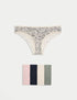 Marks & Spencer "5pk Cotton Rich Printed Brazilian Knickers"